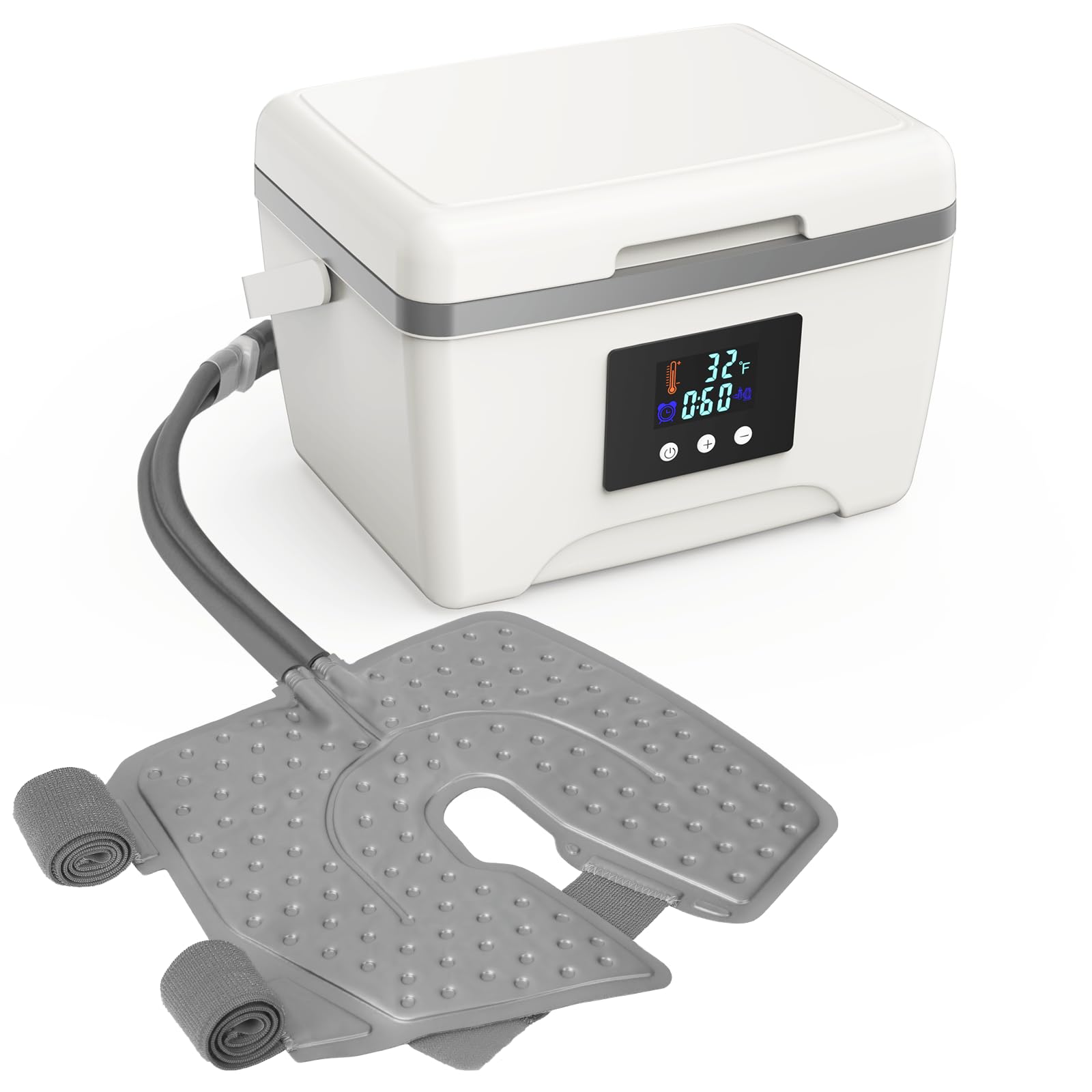 Egfvcbo máquina terapia fría rodilla panel digital facilita control de tiempos para recuperación.