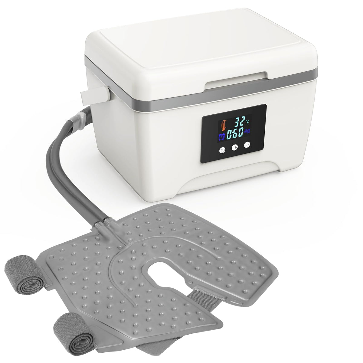 Egfvcbo máquina terapia fría rodilla panel digital facilita control de tiempos para recuperación.