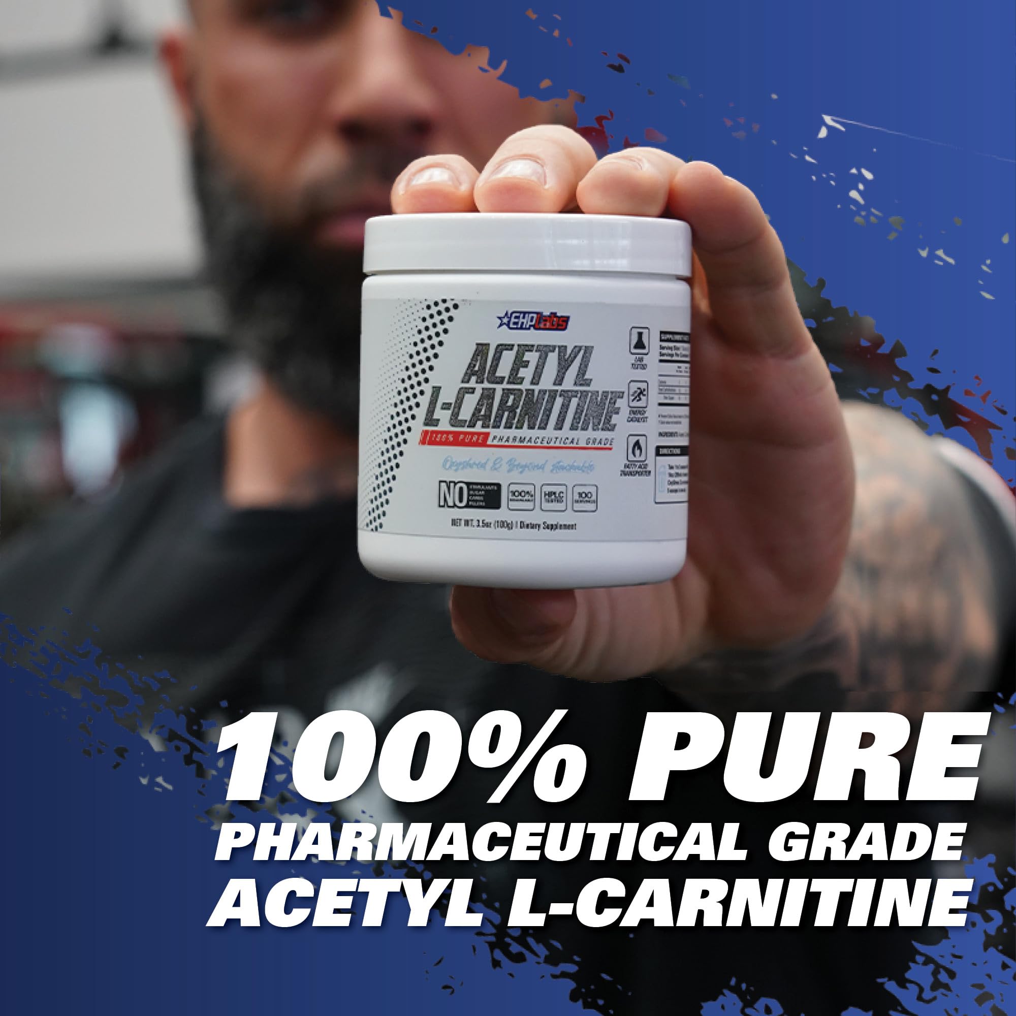 Ritual diario con EHP Labs Acetyl L Carnitine Powder para mayor claridad.