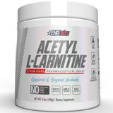 EHP Labs Acetyl L Carnitine Powder, botella, apoyo a la energía natural.