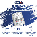 Mezcla en agua de EHP Labs Acetyl L Carnitine Powder para activar tu día.