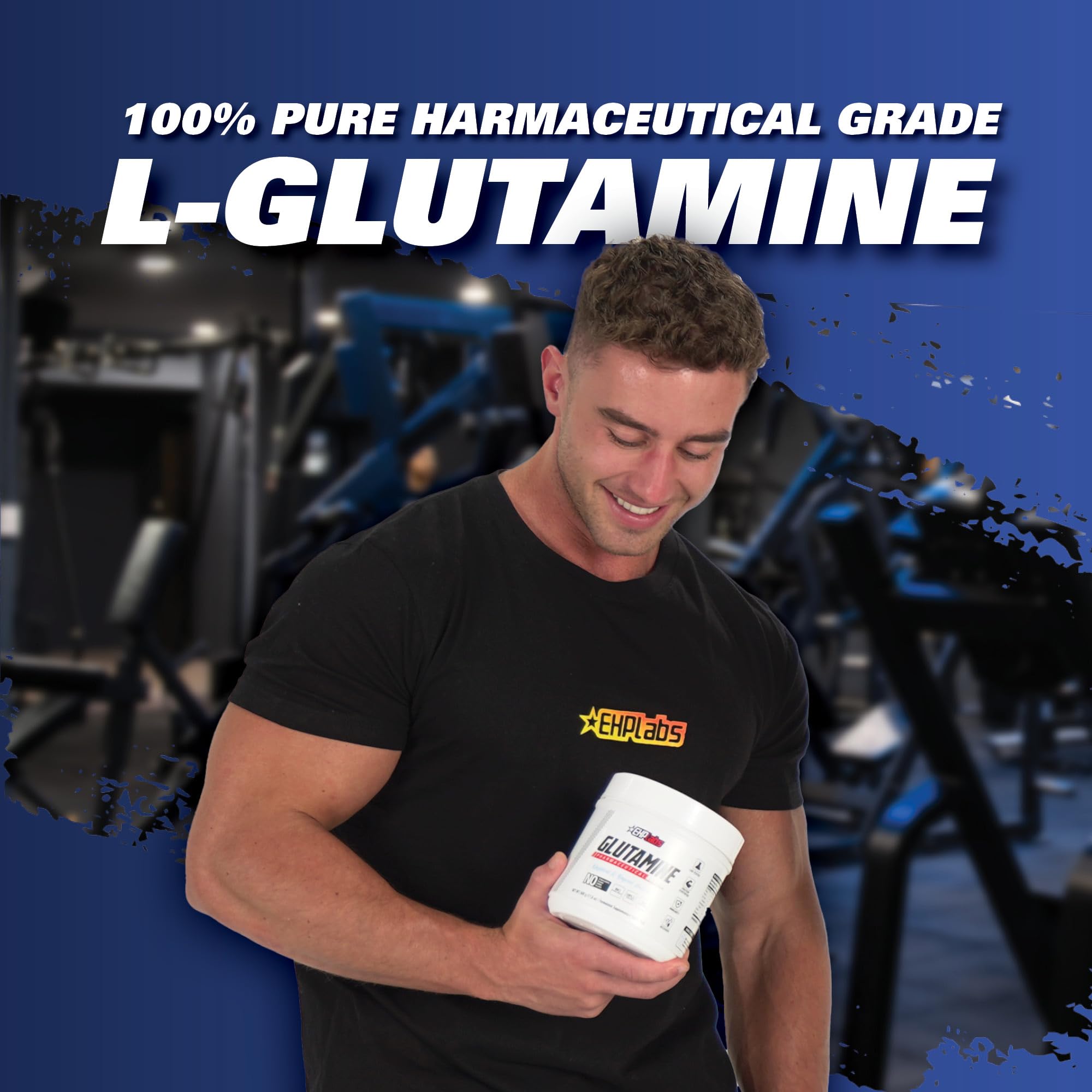 EHP Labs L-Glutamina mejora el enfoque durante entrenamientos.