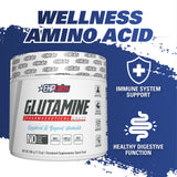 EHP Labs L-Glutamina para salud intestinal y bienestar digestivo.