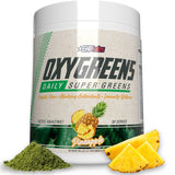 OxyGreens de EHP Labs, polvo verde, complemento diario de verduras.