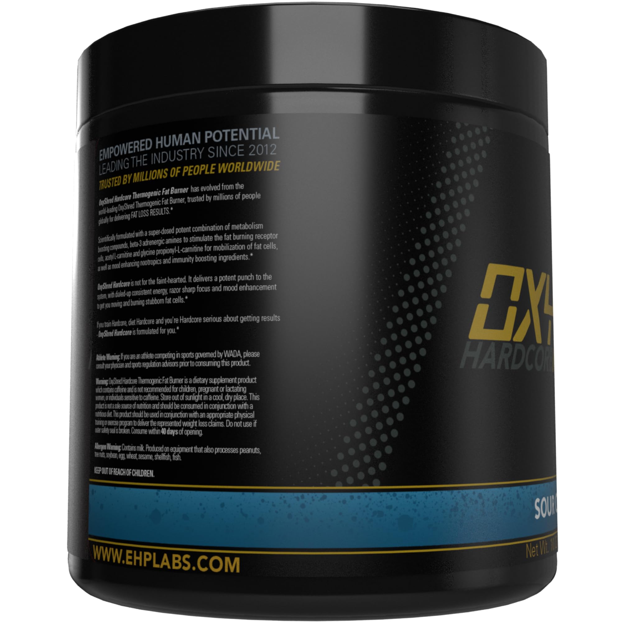 OxyShred Hardcore, alta calidad fabricada en EE. UU. con pruebas de laboratorio.