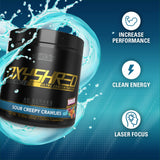OxyShred Hardcore, vaso con agua fría para energía previa al entrenamiento.