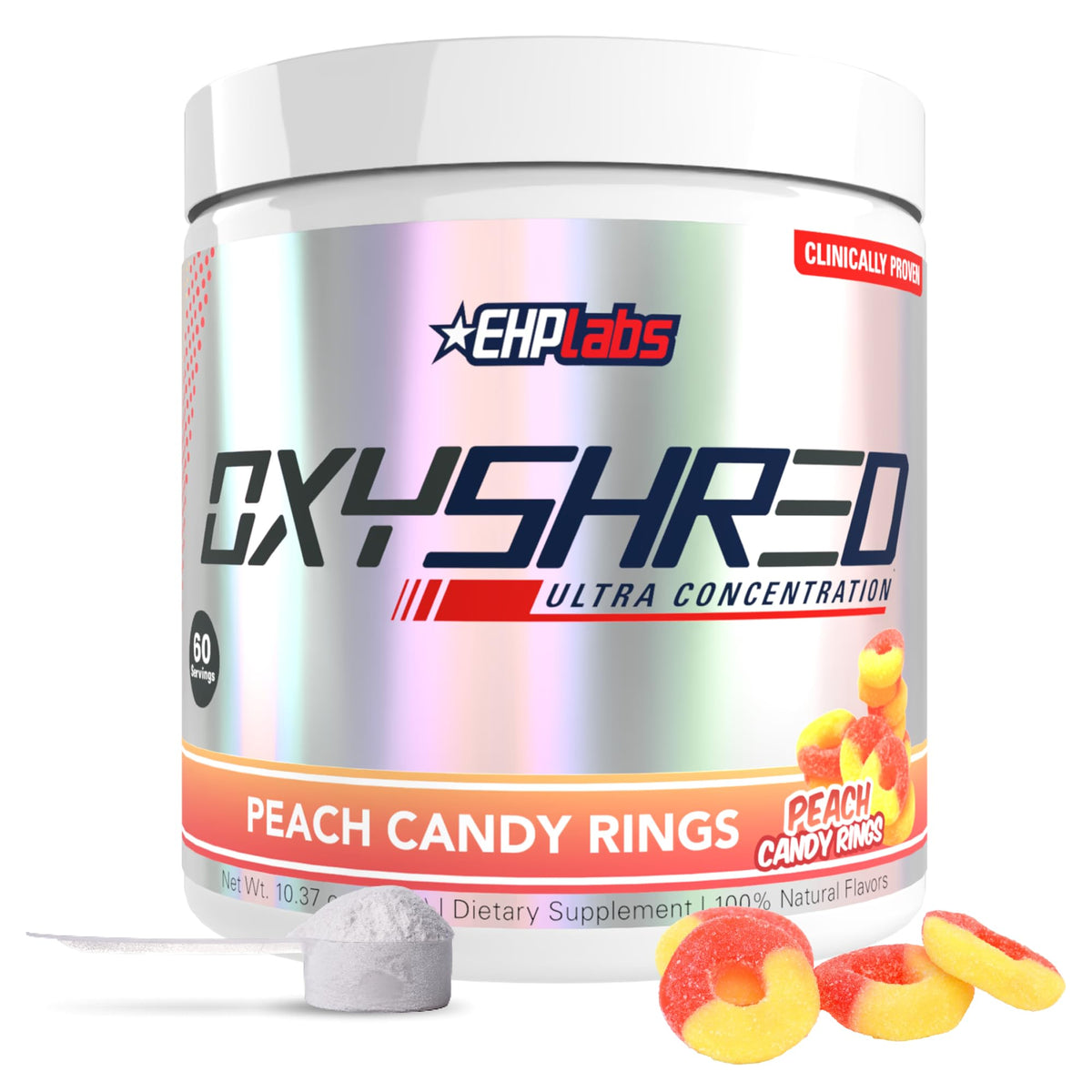 EHP Labs OxyShred: polvo preentrenamiento para energía sostenida durante el entrenamiento