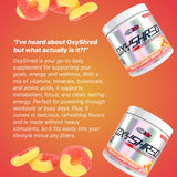 Sabor Peach Candy Rings de OxyShred, experiencia agradable al tomar