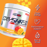 Dosis energizante de OxyShred, ayuda a mantener el enfoque durante las sesiones