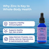 Cuidado de piel y cabello con zinc líquido Eidon Ionic Minerals.