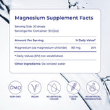 Gotas de Eidon Magnesio Iónico agregadas a agua para una dosis diaria fácil.