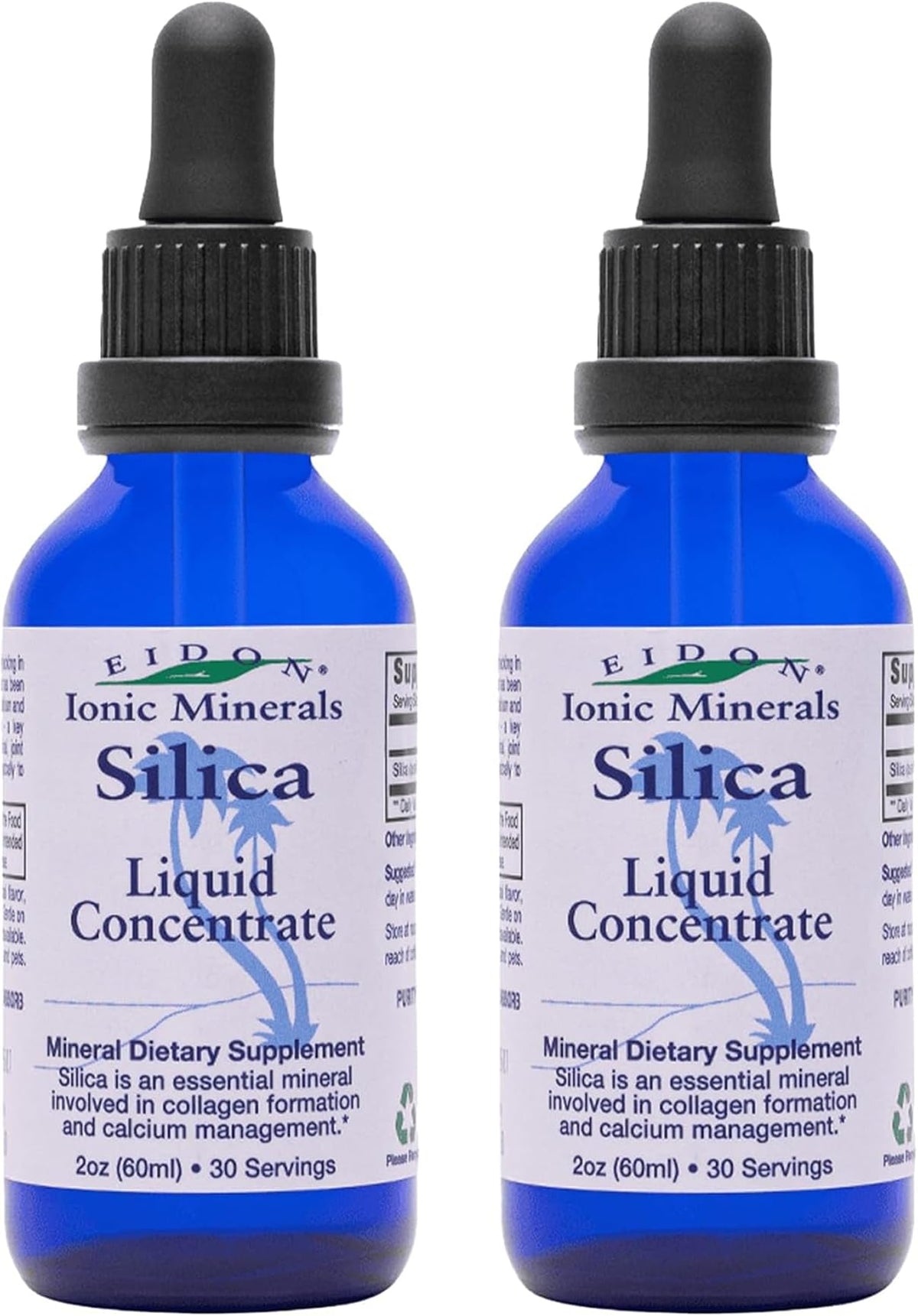 Eidon Silice Líquida en botella para consumo diario y apoyo de colágeno.
