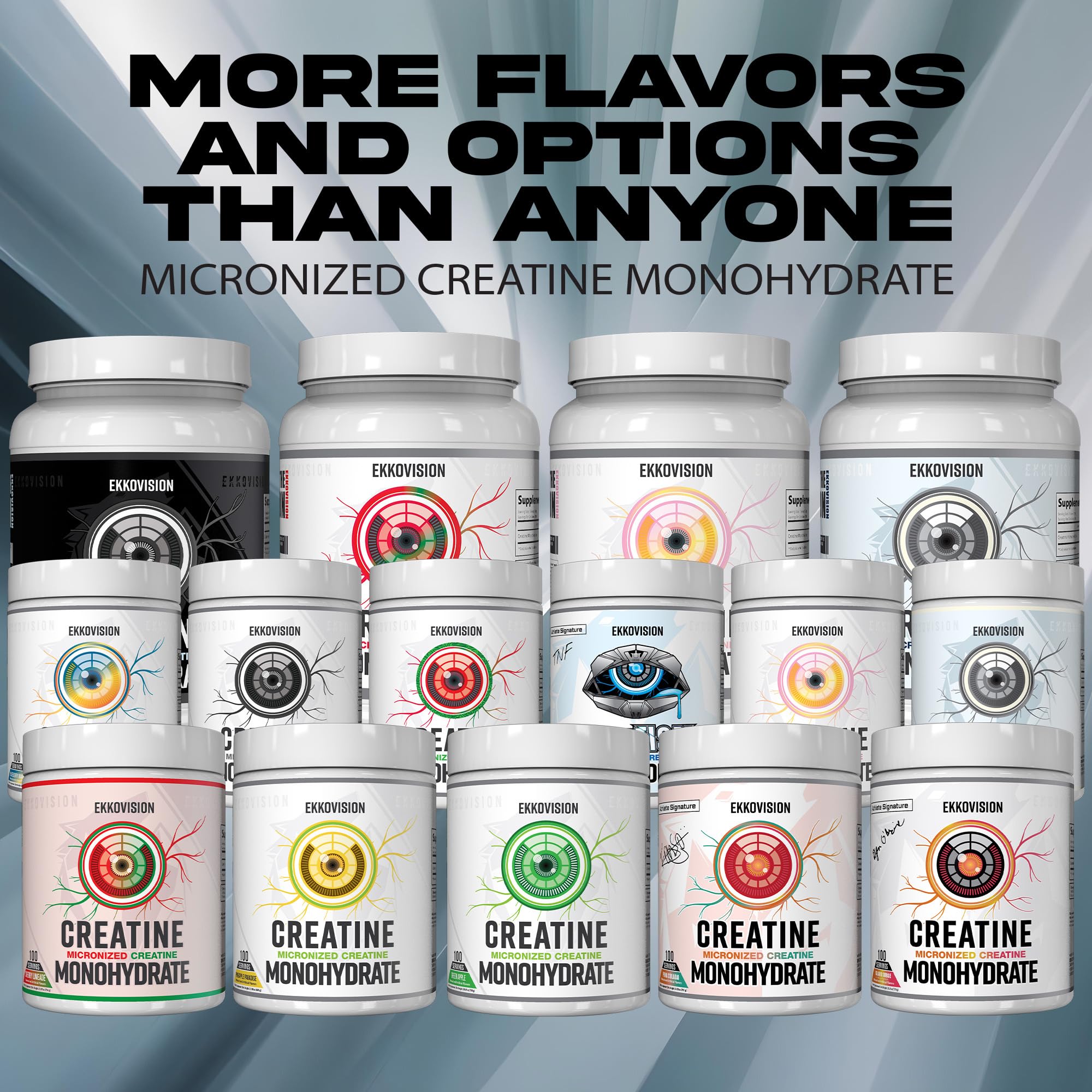 Ekkovision Creatine Monohydrate sin sabor para personalizar tus batidos.