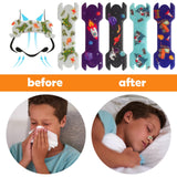 ElasignShopo tira nasal infantil muestra patrón divertido para atraer a los niños.