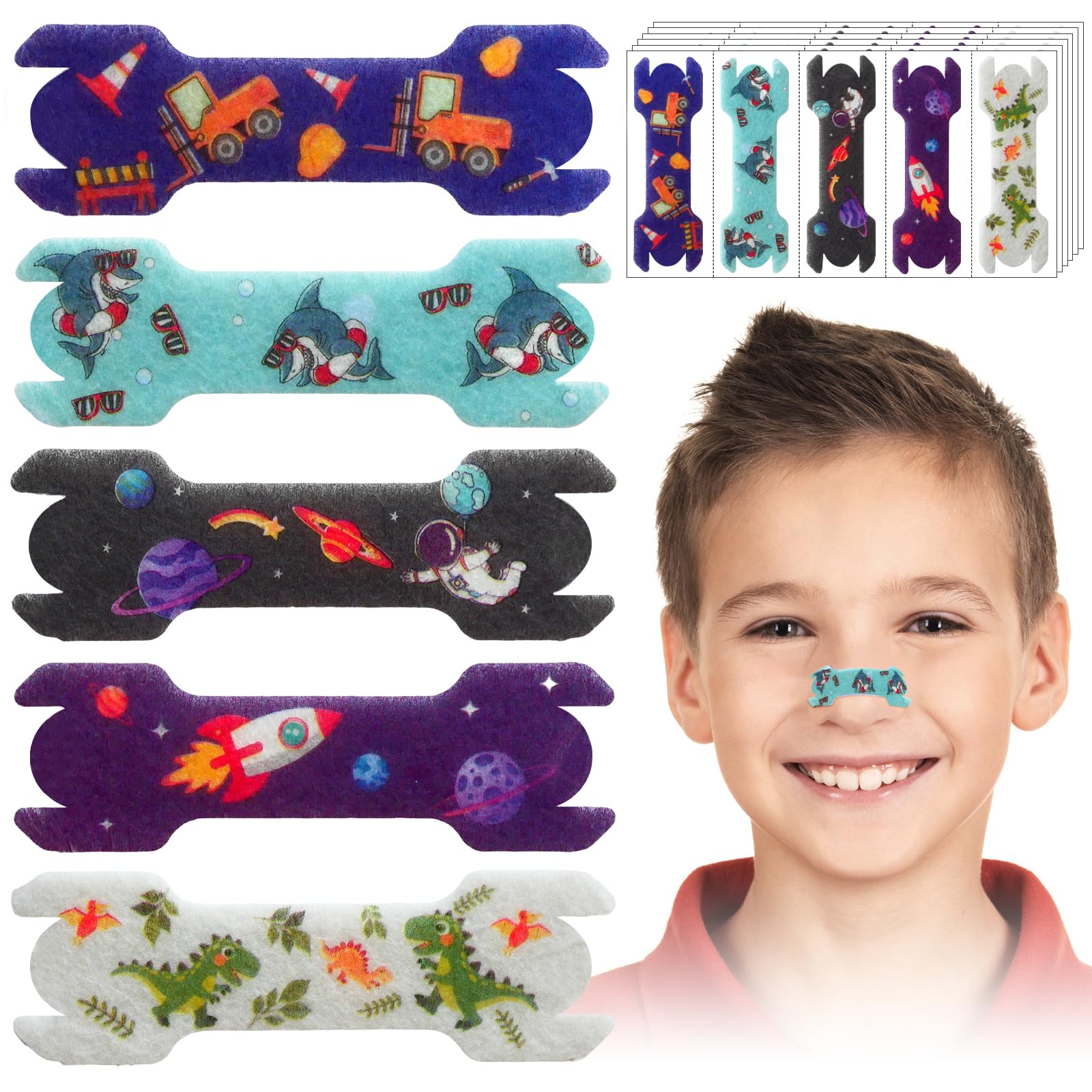 La tira nasal ElasignShopo para niño con diseño compacto para narices pequeñas.