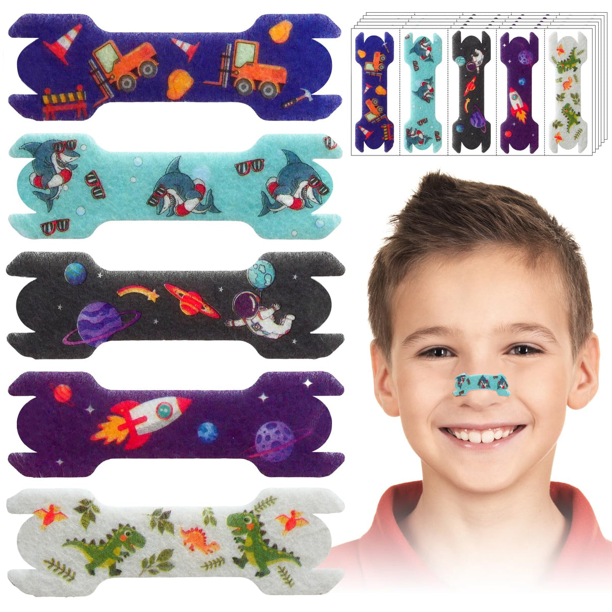 La tira nasal ElasignShopo para niño con diseño compacto para narices pequeñas.