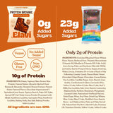 Elavi brownie post-entrenamiento con proteína y fibra.