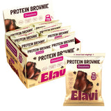 Elavi Protein Brownie muestra textura masticable, ideal como snack post-entreno.