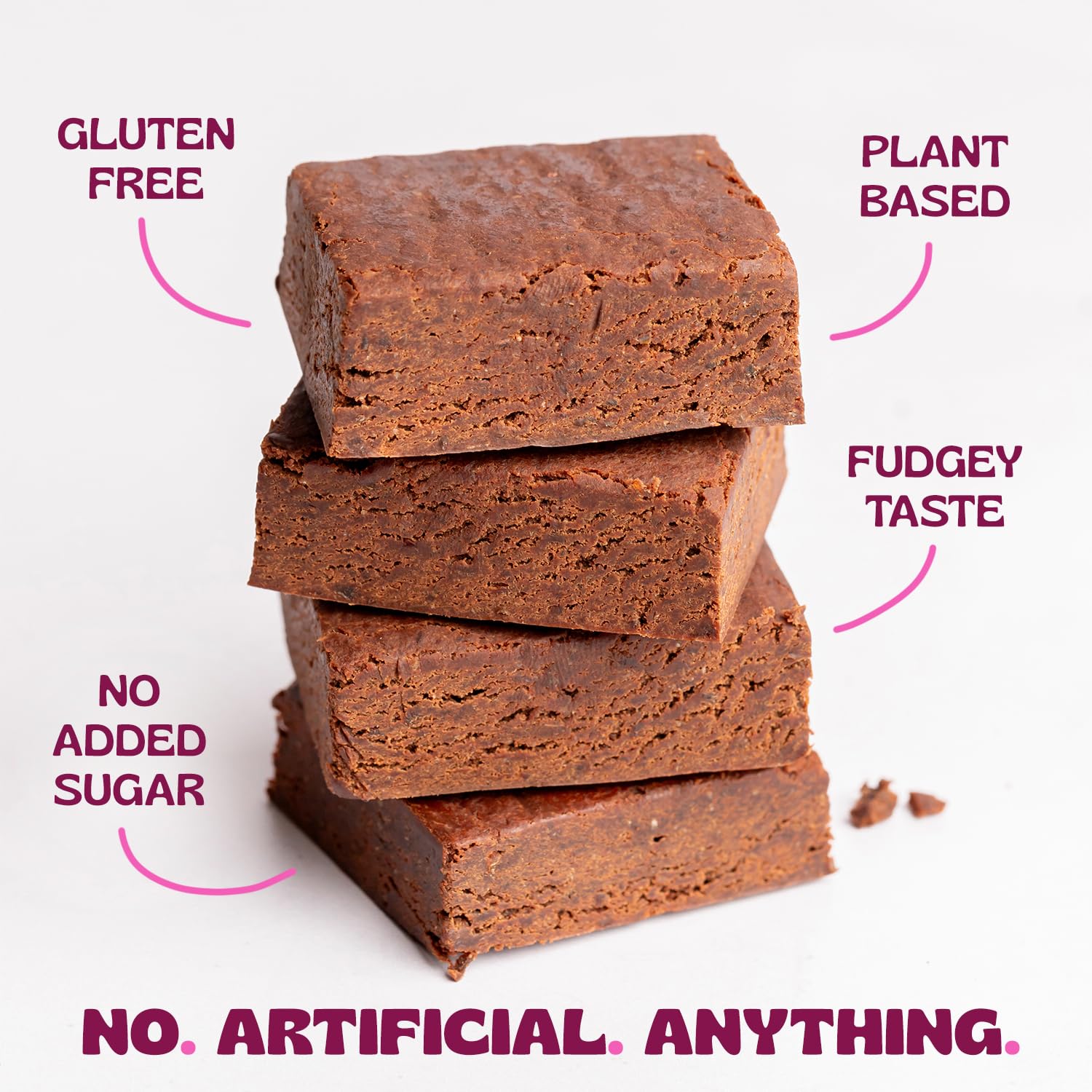 Elavi Protein Brownie vegano y sin gluten, opción segura para dietas restringidas.