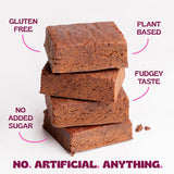Elavi Protein Brownie vegano y sin gluten, opción segura para dietas restringidas.