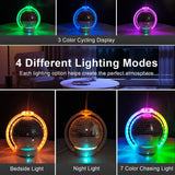 Elcxsla difusor bola espejo con iluminación suave para dormitorio