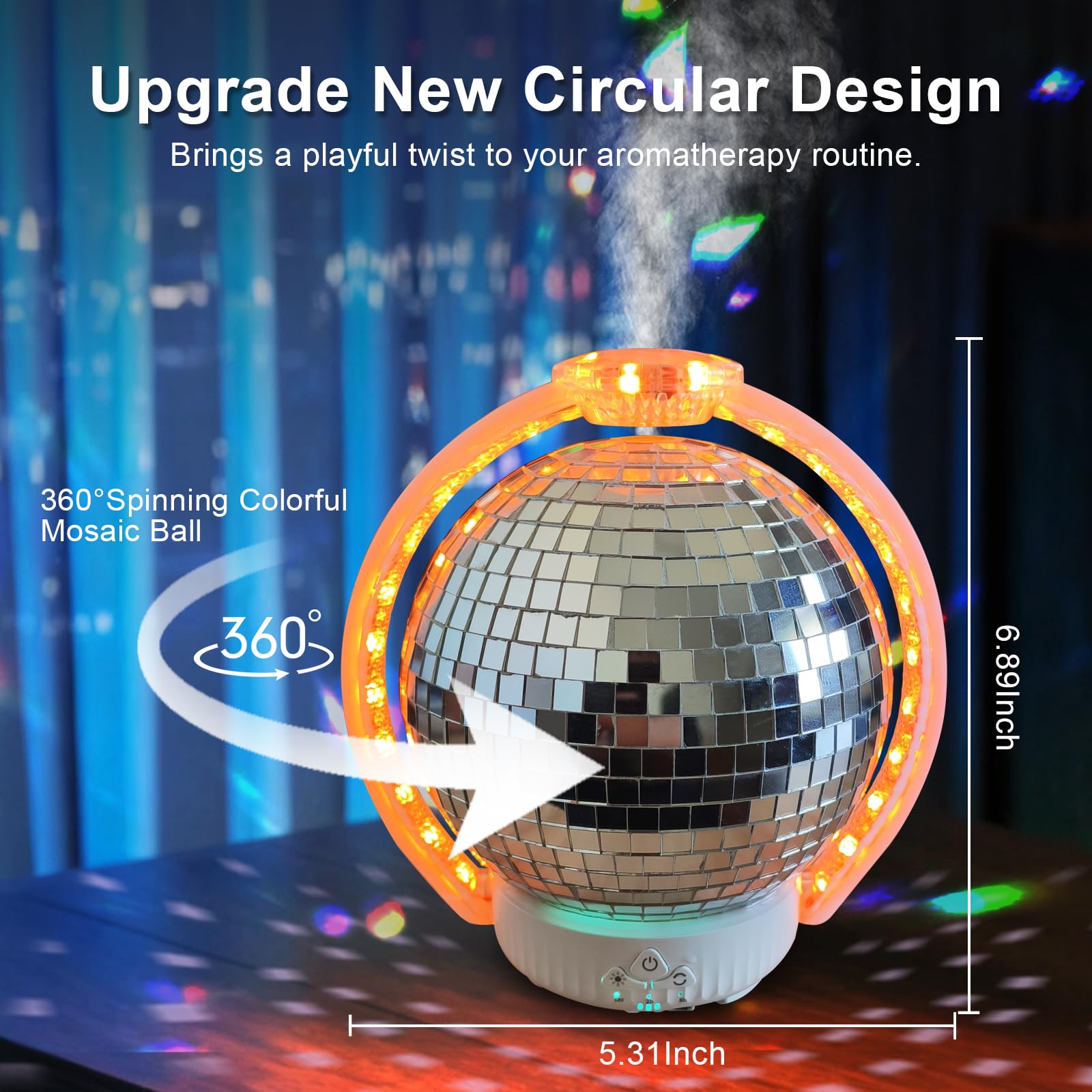 Elcxsla difusor proyecciones de luz rotante crea atmósfera envolvente