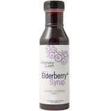 Sirope Elderberry Queen en botella, posible apoyo diario al bienestar.