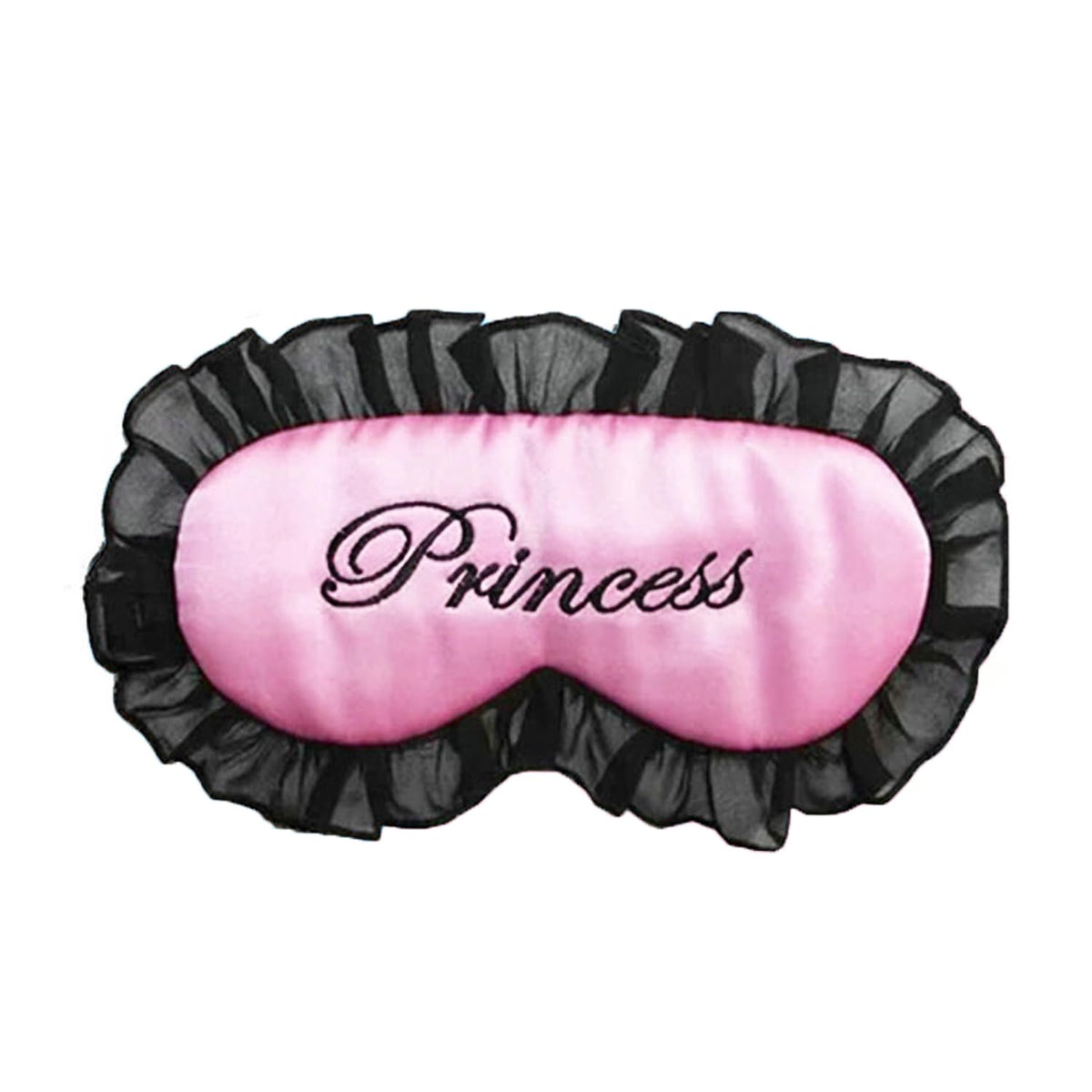 EleCharm mascarilla de seda morera con encaje princesa para dormir, suave y cómoda.