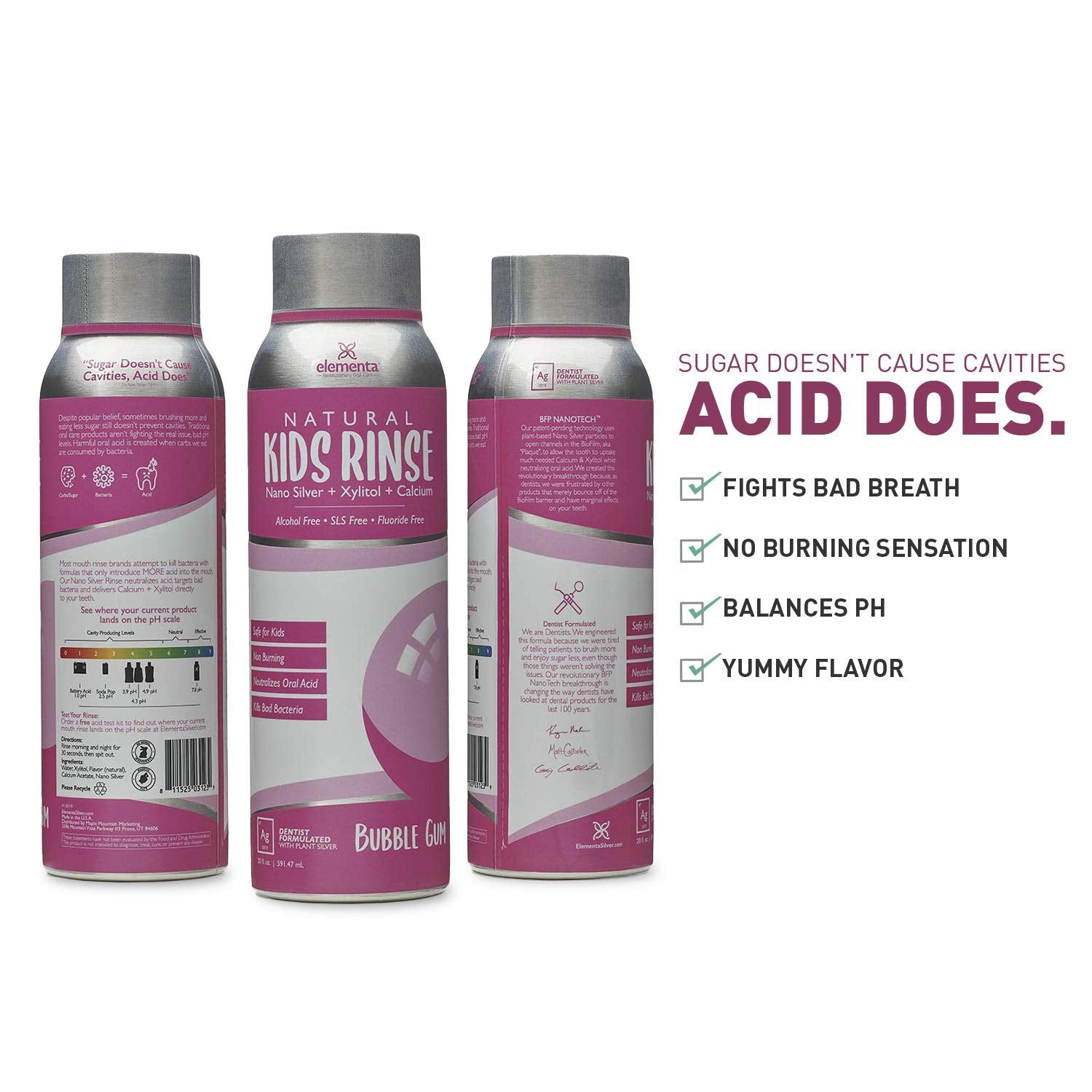 Plata nano presente en Elementa Silver Essentials para higiene bucal.