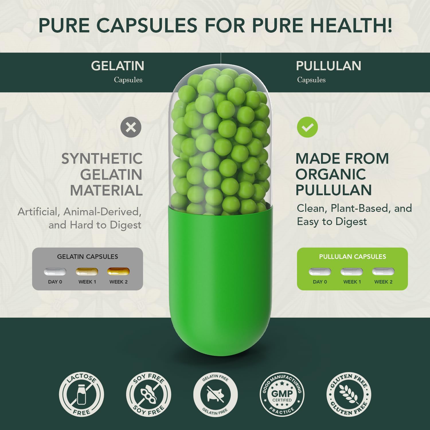 Con maca y ashwagandha para equilibrio hormonal y cabello saludable.