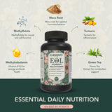 Las mujeres activas aprecian este multivitamínico para vitalidad diaria.