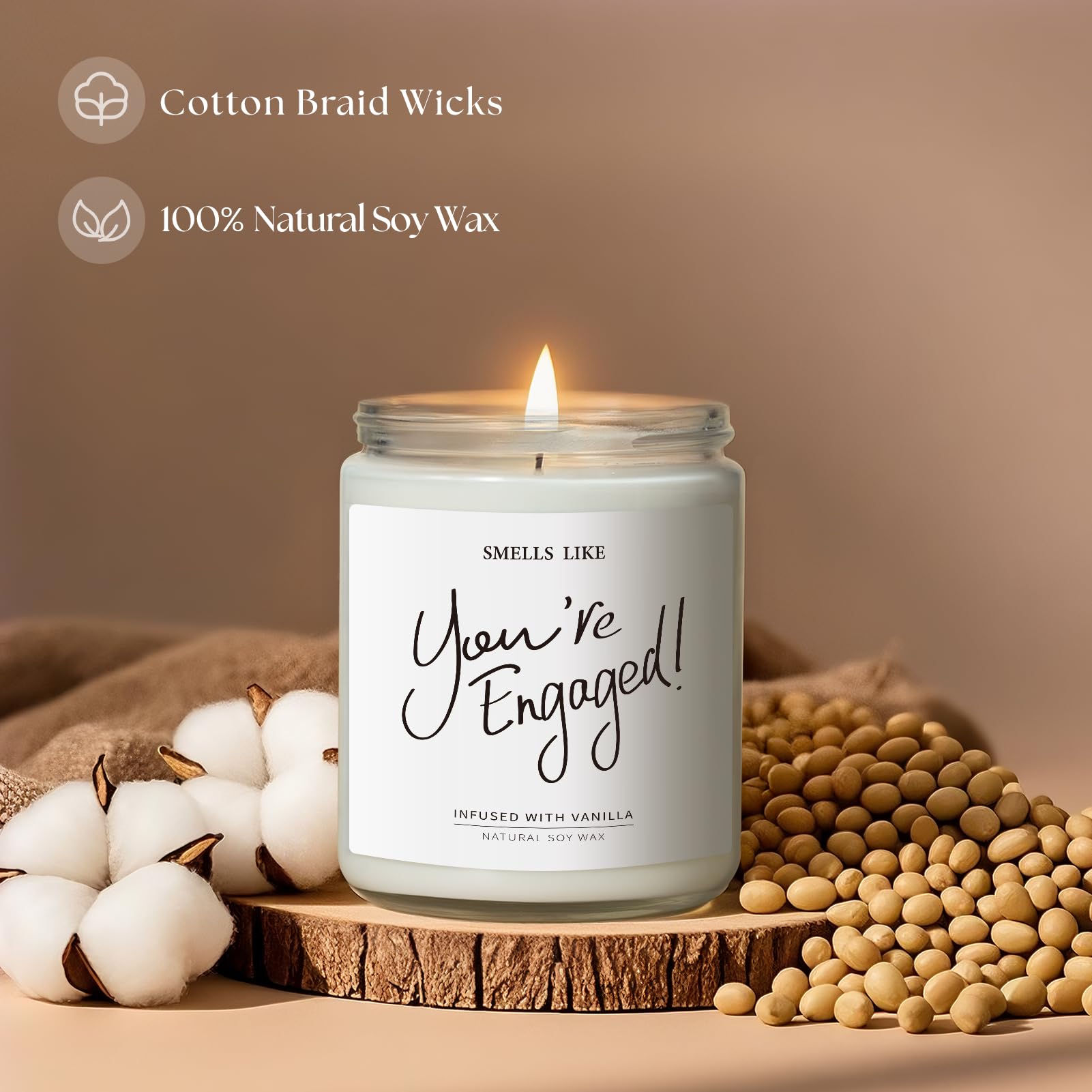 Vela Elequaint aroma vainilla relajante perfecta para descansar