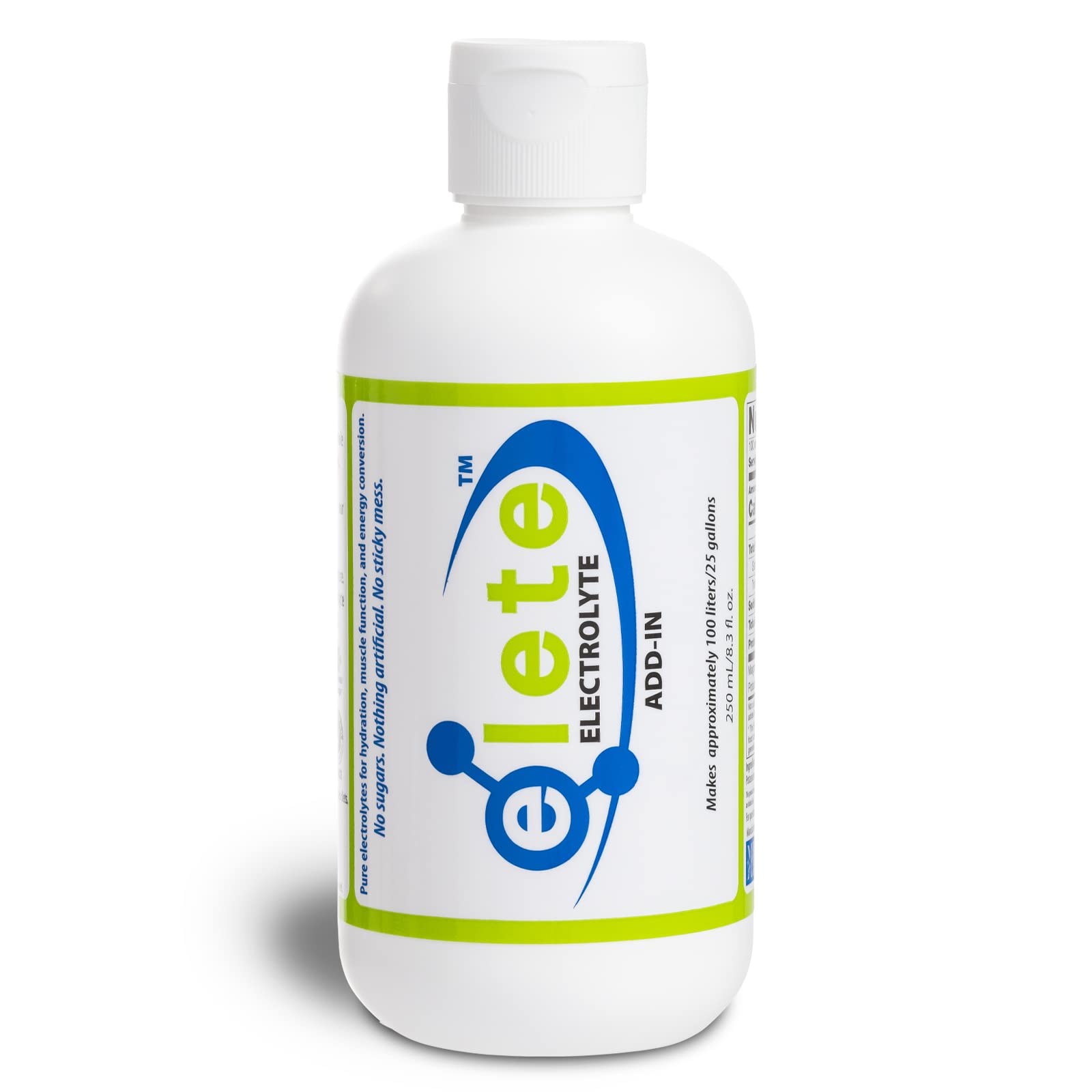Gotas de electrolitos Elete Citrilyte Add-in listas para mezclar con cualquier bebida.