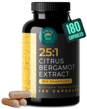 Eleva Nutrition cápsulas de bergamota: extracto 25:1, 1000 mg para bienestar general.