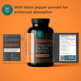 Envase de 180 cápsulas de Eleva Nutrition ox bile.