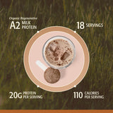 Mezcla ayurveda Elevate Organic con Shatavari y Ashwagandha para sabor chocolate.