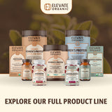 Momento de consumo Elevate Organic en taza para energía diaria.