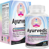 Elevate Recovery Ayurvédica 17-en-1: cápsulas en botella para equilibrio diario.