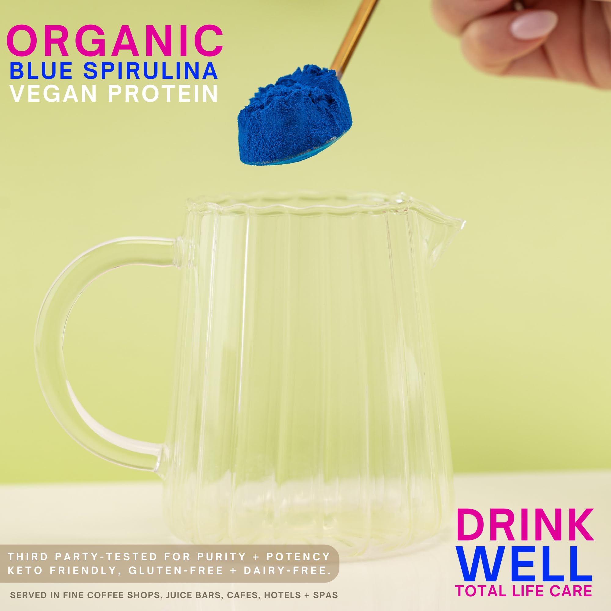 Eleven TLC Espirulina Azul en polvo, ideal para bowls y bebidas.