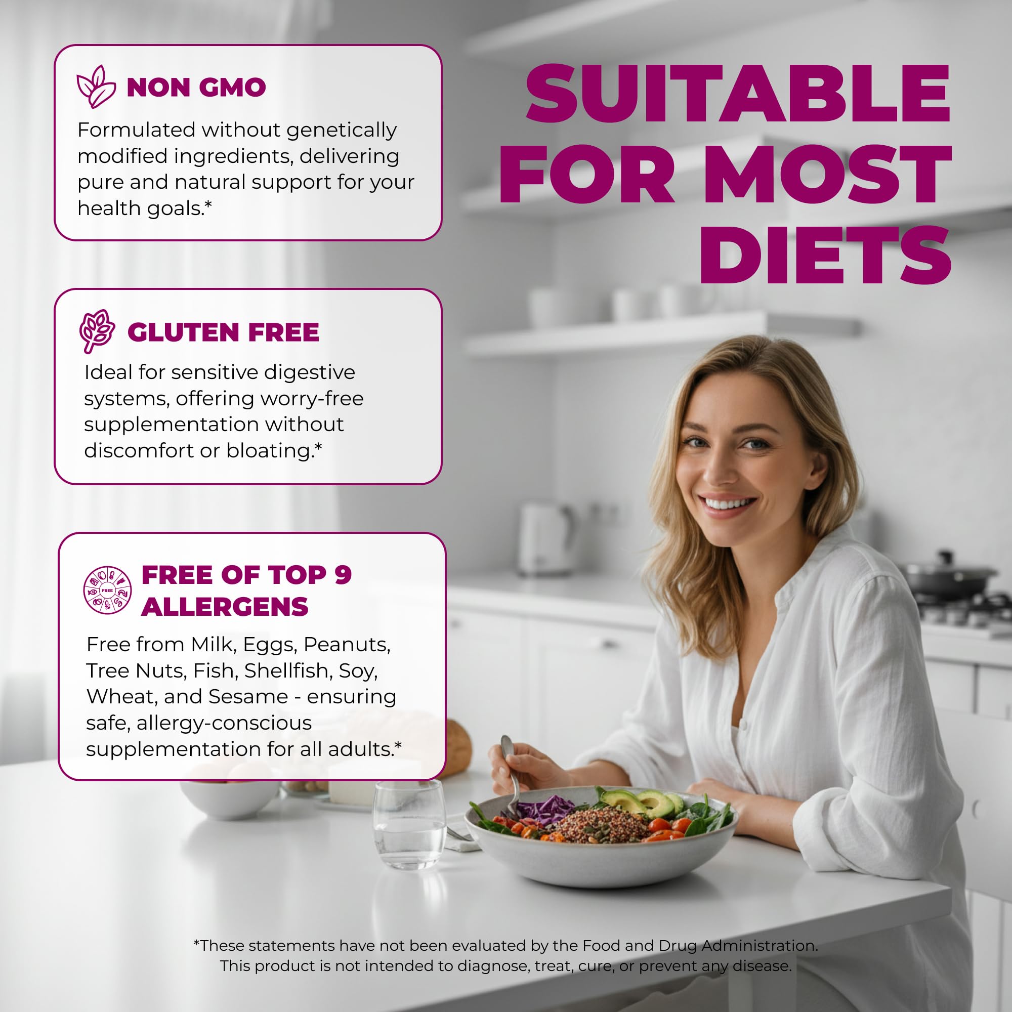 ELICORE Premium Probiotics para mujeres: tecnología MAKTREK para mejor absorción digestiva.