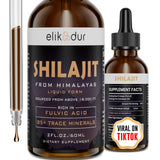 Elikadur Shilajit Resina Orgánica en gotas para uso diario y bienestar.