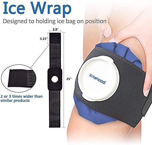 Elitehood bolsas de hielo de 9 pulgadas para lesiones y dolor muscular