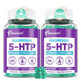Ellamentz gomitas 5HTP, paquete frontal para apoyo al relax nocturno.