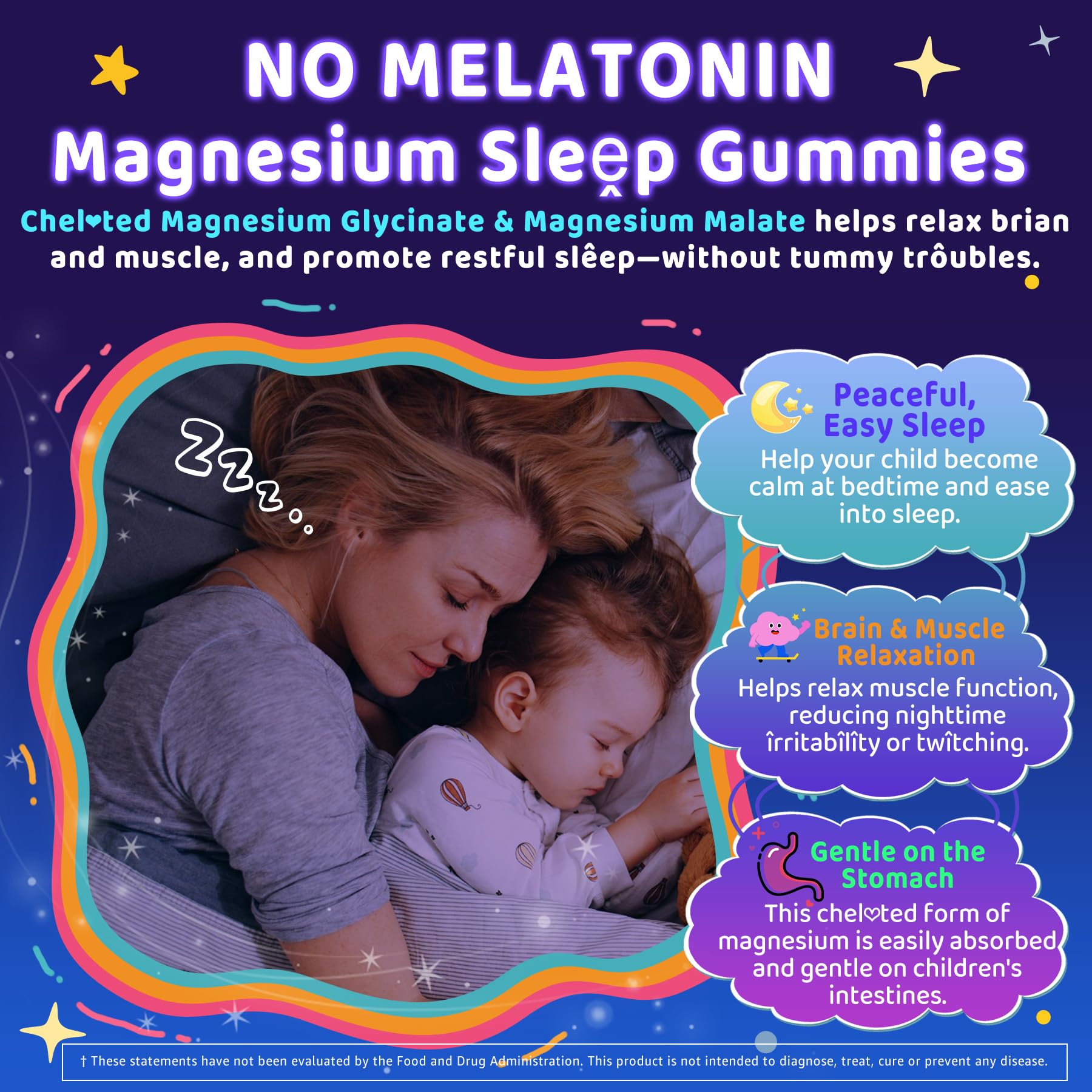 ELLAMENTZ Kids Sleep Gummies: sabor fresa natural para una experiencia agradable antes de acostarse.