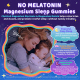 ELLAMENTZ Kids Sleep Gummies: sabor fresa natural para una experiencia agradable antes de acostarse.