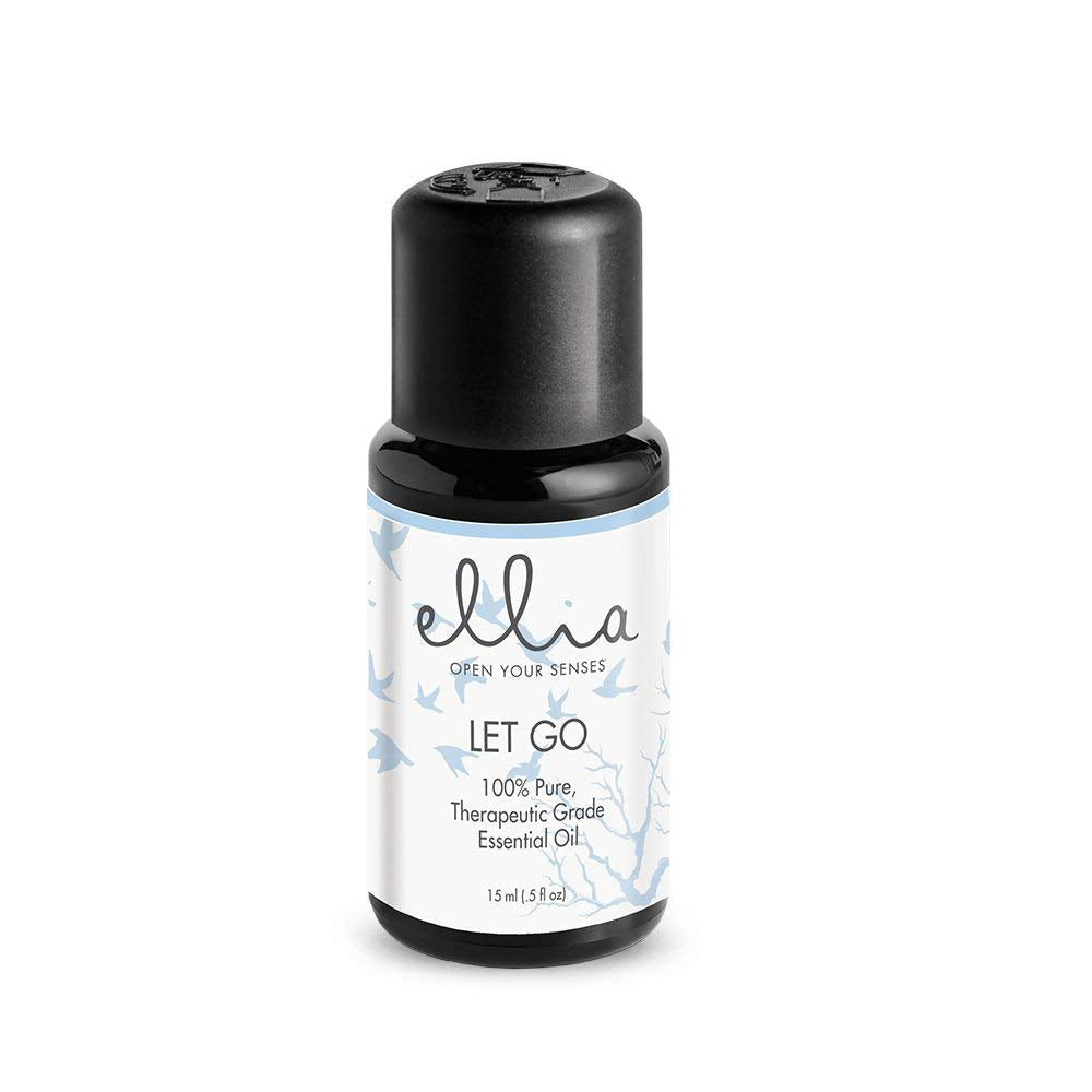 Ellia Let Go: frasco aceite esencial 15ml, aroma fresco para relajación diaria.