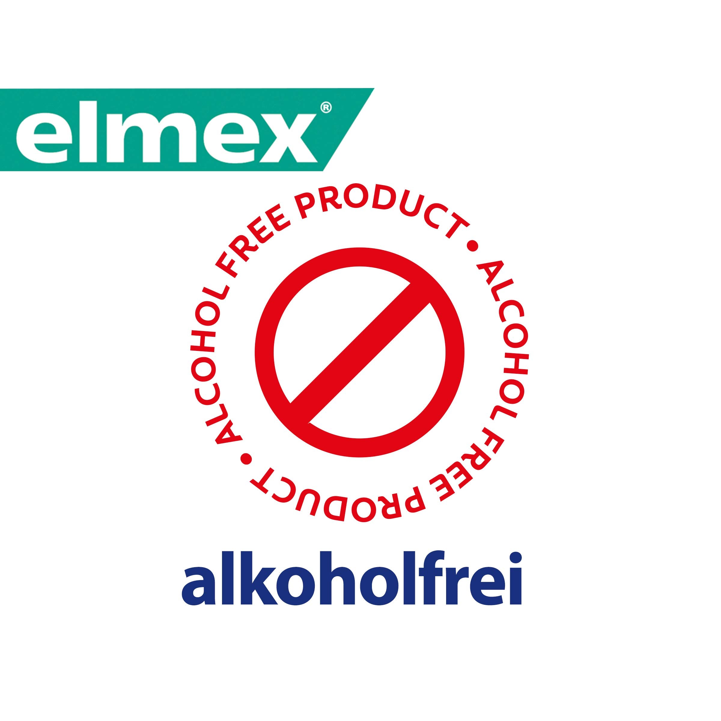 Etiqueta frontal de Elmex Sensitive con indicaciones claras