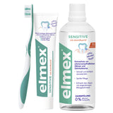 Conjunto de enjuague Elmex Sensitive para salud bucal cotidiana