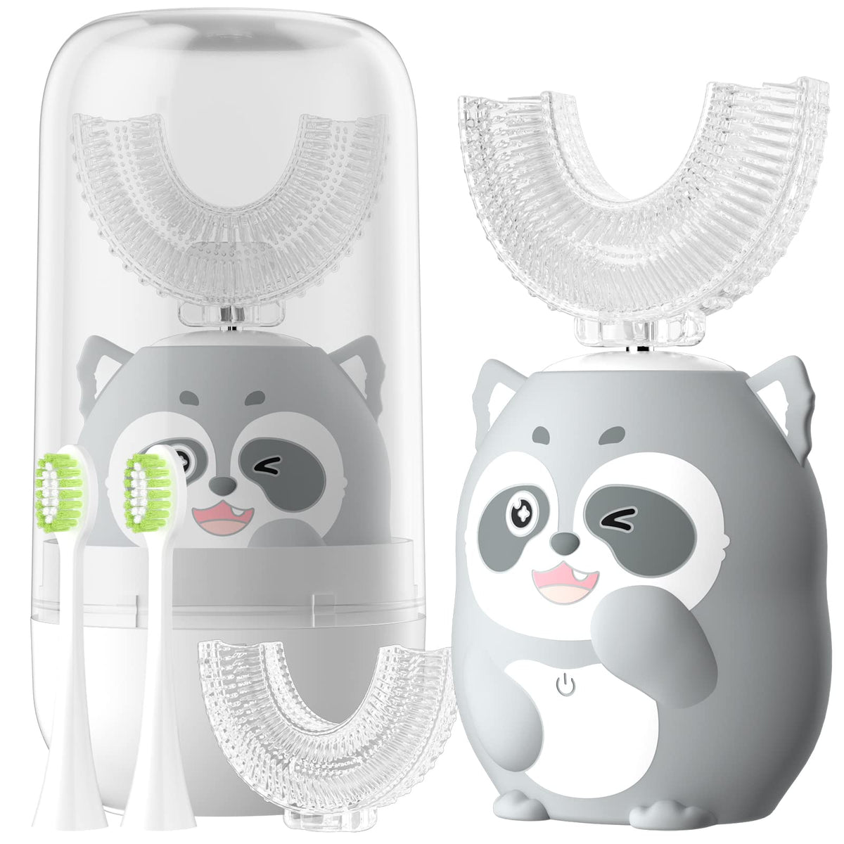 Cepillo ELOTAME Kids en U con diseño divertido para motivar el cepillado diario