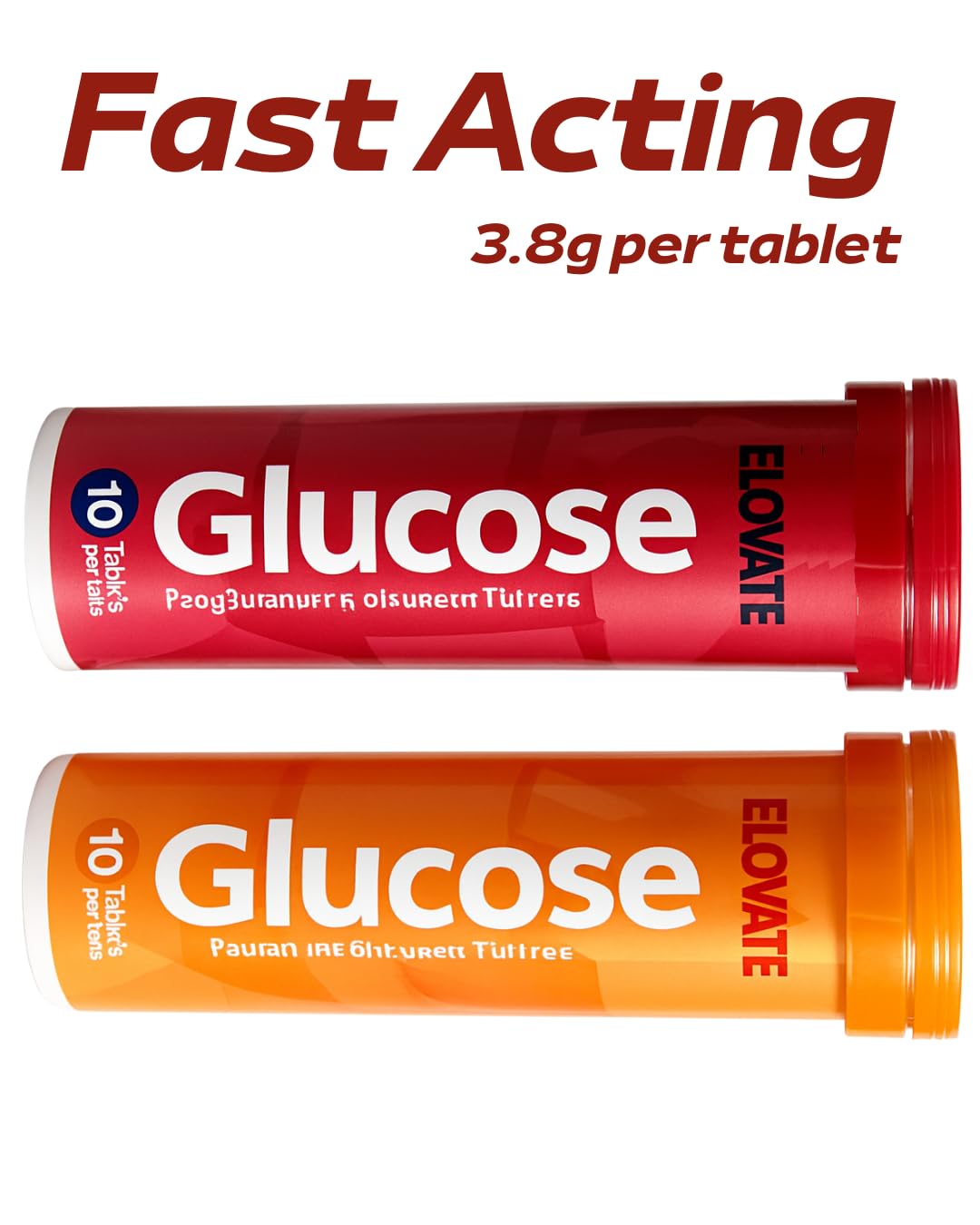 ELOVATE glucosa frambuesa, paquete portátil para escuela o trabajo
